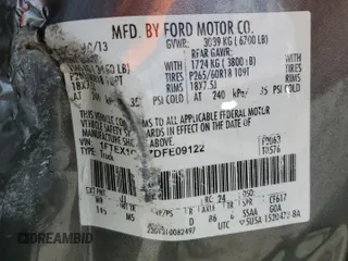 2013 Ford F-150 XL with VIN 1FTEX1CM7DFE09122, listed as a Copart auction lot 51434475 with 178,872 mi miles and Salvage Title. Bid and sale history available at carsss.com. Image 13.