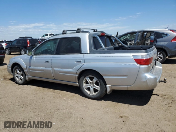 2003 Subaru Baja с VIN 4S4BT61C136103498, выставлен на аукционе Copart как лот 60644455 с пробегом 278 904 миль миль и Чистый • Clean title. История ставок и продаж доступна на DreamBid. Изображение 2.