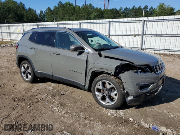 2020 Jeep Compass Limited с VIN 3C4NJCCBXLT114564, выставлен на аукционе Copart как лот 57767285 с пробегом 105 352 миль миль и Списание • Salvage title. История ставок и продаж доступна на DreamBid. Изображение 4.