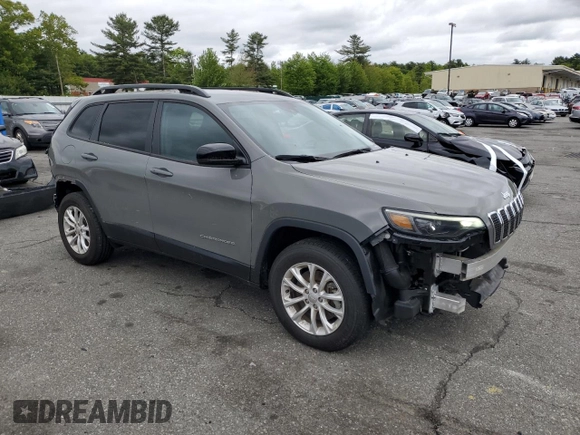 2022 Jeep Cherokee Latitude Lux with VIN 1C4PJMMN6ND547489, listed as a Copart auction lot 56833935 with 21,109 mi miles and Salvage title. Bid and sale history available at DreamBid. Image 4.