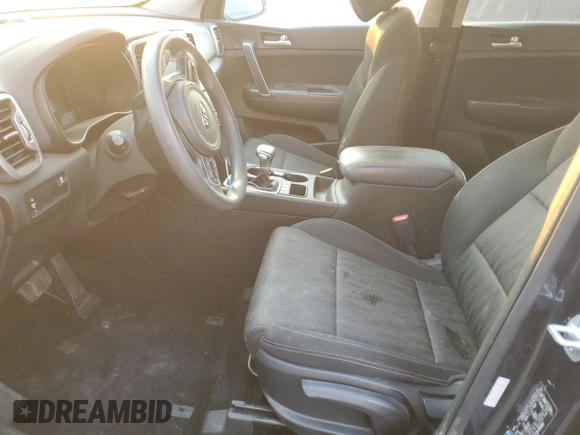 2019 Kia Sportage LX with VIN KNDPM3AC7K7595663, listed as a Copart auction lot 87971845 with Not Provided miles and Salvage Title. Bid and sale history available at carsss.com. Image 7.