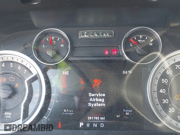 2013 Ram 1500 Express with VIN 1C6RR7KT9DS671178, listed as a IAAI auction lot 42743940 with 201,702 mi miles and . Bid and sale history available at DreamBid. Image 15.