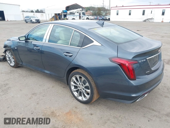 2020 Cadillac CT5 Premium Luxury with VIN 1G6DT5RK7L0141035, listed as a IAAI auction lot 41849703 with 52,712 mi miles and . Bid and sale history available at DreamBid. Image 3.