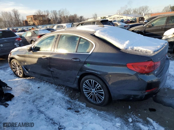 2018 BMW 5 Series 530i xDrive with VIN WBAJA7C58JG909224, listed as a Copart auction lot 88000975 with NaN miles and Salvage Title. Bid and sale history available at carsss.com. Image 2.