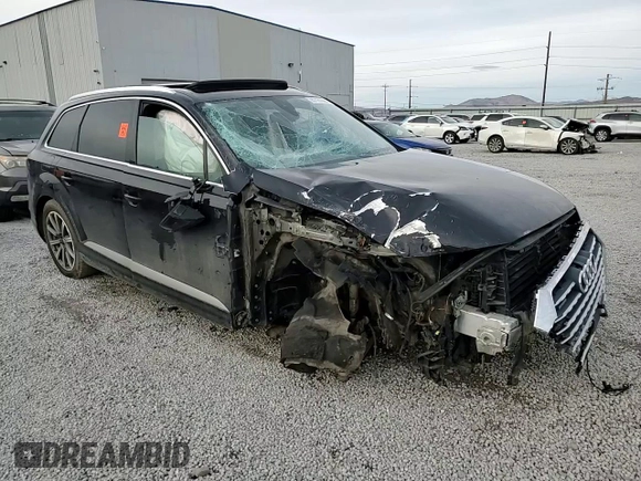 2017 Audi Q7 Premium Plus with VIN WA1LAAF76HD016853, listed as a Copart auction lot 87131584 with 0 mi miles and Salvage Title. Bid and sale history available at carsss.com. Image 10.