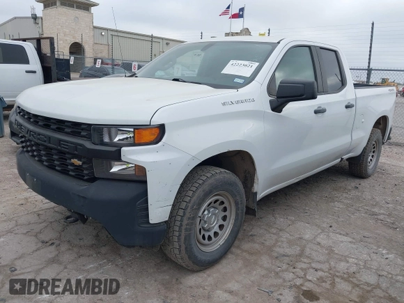 2020 Chevrolet Silverado 1500 Work Truck with VIN 1GCRYAEF8LZ177155, listed as a IAAI auction lot 42223021 with 41,381 mi miles and . Bid and sale history available at DreamBid. Image 17.