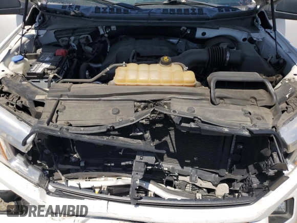 2018 Ford F-150 XL with VIN 1FTEW1CPXJKD45092, listed as a Copart auction lot 57289105 with 96,011 mi miles and Salvage title. Bid and sale history available at DreamBid. Image 11.