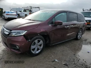 2019 Honda Odyssey EX with VIN 5FNRL6H51KB090958, listed as a Copart auction lot 46678835 with 95,664 mi miles and Salvage Title. Bid and sale history available at carsss.com. Image 1.