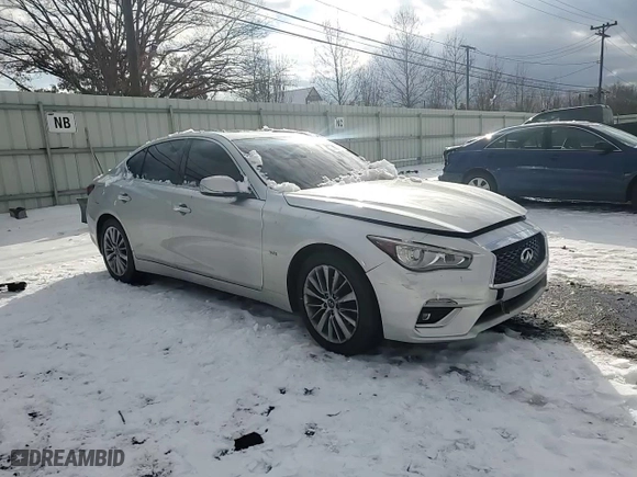 2018 Infiniti Q50 3.0t LUXE with VIN JN1EV7AP3JM359707, listed as a Copart auction lot 43723335 with 98,360 mi miles and Salvage Title. Bid and sale history available at carsss.com. Image 10.
