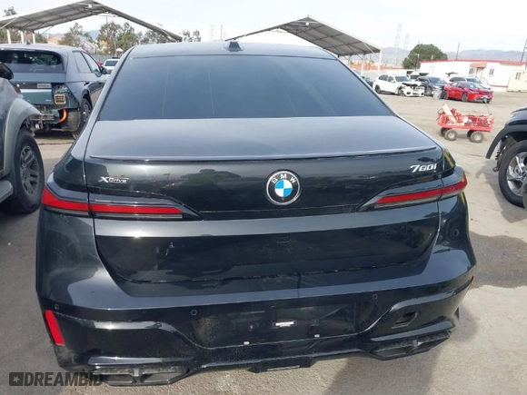 2023 BMW 7 Series 760i xDrive with VIN WBA33EJ02PCL90220, listed as a IAAI auction lot 41042194 with 1 mi miles. Bid and sale history available at carsss.com. Image 17.