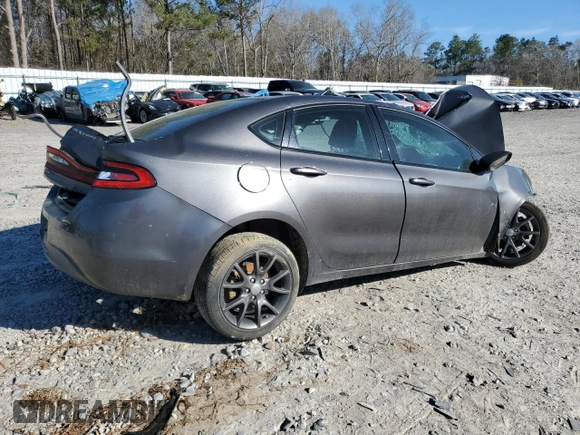 2016 Dodge Dart SXT Sport with VIN 1C3CDFFAXGD822560, listed as a Copart auction lot 49055625 with 0 mi miles and Salvage Title. Bid and sale history available at carsss.com. Image 3.