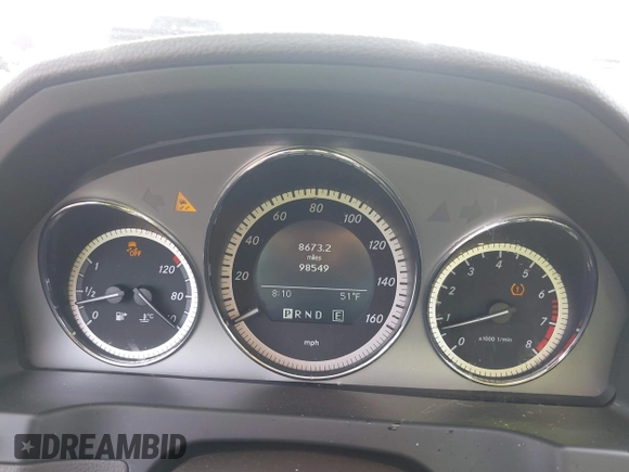 2011 Mercedes-Benz C 300 Sport with VIN WDDGF8BB3BR175471, listed as a IAAI auction lot 41930486 with 98,549 mi miles and . Bid and sale history available at carsss.com. Image 7.