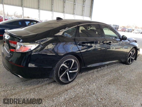 2019 Honda Accord Sedan Sport 1.5T with VIN 1HGCV1F32KA177413, listed as a Copart auction lot 49174125 with 127,784 mi miles and Salvage Title. Bid and sale history available at carsss.com. Image 3.