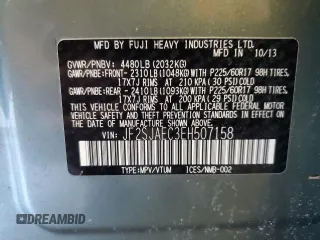 2014 Subaru Forester Premium with VIN JF2SJAEC3EH507158, listed as a Copart auction lot 50864275 with 49,050 mi miles and Salvage Title. Bid and sale history available at DreamBid. Image 14.