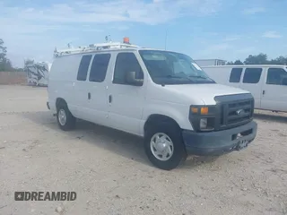 2012 Ford Econoline Cargo Commercial with VIN 1FTNE2EL8CDB10460, listed as a IAAI auction lot 41992576 with 137,224 mi miles and . Bid and sale history available at carsss.com. Image 1.