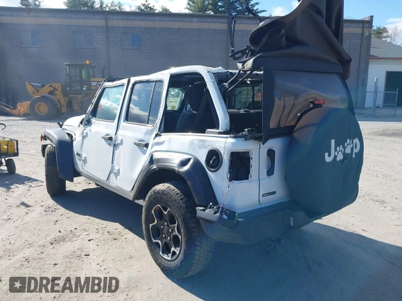2021 Jeep Wrangler Unlimited Sport S z VIN 1C4HJXDG2MW705126, wystawiony jako IAAI lot #42048244 z przebiegiem 34 317 mil mil oraz . Historia ofert i sprzedaży dostępna na DreamBid. Obrazek 3.