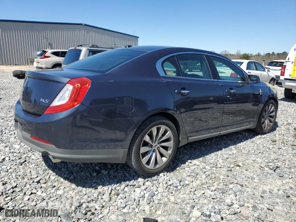 2013 Lincoln MKS with VIN 1LNHL9DK8DG617570, listed as a Copart auction lot 49063985 with 327,205 mi miles and Salvage Title. Bid and sale history available at carsss.com. Image 3.