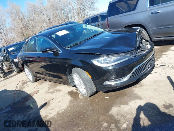 2016 Chrysler 200 Limited with VIN 1C3CCCAB9GN126719, listed as a IAAI auction lot 41828050 with 218,871 mi miles. Bid and sale history available at carsss.com. Image 1.