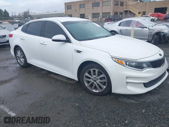 2016 Kia Optima LX with VIN 5XXGT4L30GG049534, listed as a IAAI auction lot 41770579 with 94,257 mi miles. Bid and sale history available at carsss.com. Image 1.