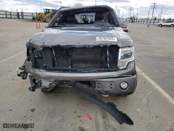 2013 Ford F-150 XLT with VIN 1FTFW1E65DFB47204, listed as a Copart auction lot 49787925 with 133,627 mi miles and Salvage Title. Bid and sale history available at carsss.com. Image 5.