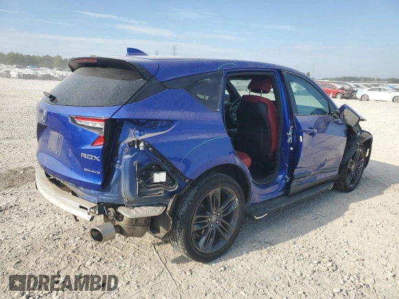 2020 Acura RDX w/A-Spec Pkg with VIN 5J8TC2H67LL020968, listed as a Copart auction lot 69021854 with 67,874 mi miles and Salvage Title. Bid and sale history available at DreamBid. Image 3.