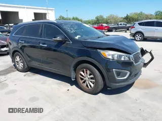 2018 Kia Sorento L with VIN 5XYPG4A38JG431837, listed as a IAAI auction lot 41843045 with 143,035 mi miles. Bid and sale history available at carsss.com. Image 1.