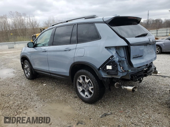2022 Honda Passport TrailSport z VIN 5FNYF8H62NB017724, wystawiony jako Copart lot #49666975 z przebiegiem 45 245 mil mil oraz Szkoda całkowita • Salvage title. Historia ofert i sprzedaży dostępna na DreamBid. Obrazek 2.
