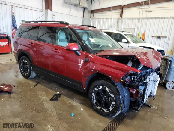 2024 Hyundai Santa Fe SEL with VIN 5NMP2DGL9RH040350, listed as a Copart auction lot 47290055 with 0 mi miles and Salvage Title. Bid and sale history available at carsss.com. Image 4.