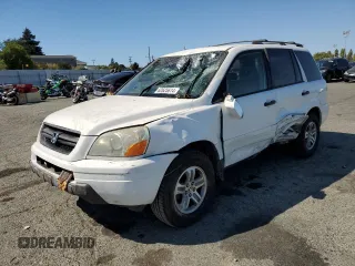 2003 Honda Pilot EX z VIN 2HKYF18773H609179, wystawiony jako Copart lot #62625614 z przebiegiem 171 657 mil mil oraz Szkoda całkowita • Salvage title. Historia ofert i sprzedaży dostępna na DreamBid. Obrazek 1.