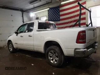 2020 Ram 1500 Laramie with VIN 1C6SRFDT6LN303837, listed as a Copart auction lot 86339224 with 87,515 mi miles and Salvage Title. Bid and sale history available at carsss.com. Image 2.