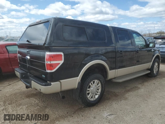 2010 Ford F-150 XL with VIN 1FTFW1EVXAKE36346, listed as a Copart auction lot 52574855 with 187,635 mi miles and Salvage Title. Bid and sale history available at DreamBid. Image 3.