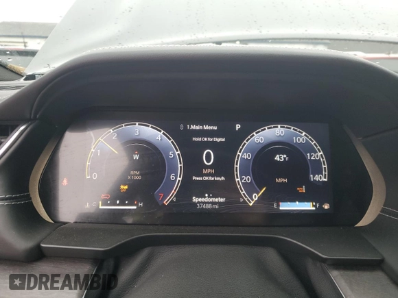 2022 Jeep Grand Cherokee Overland with VIN 1C4RJKDG6N8512684, listed as a Copart auction lot 79029794 with 37,488 mi miles and Clean title. Bid and sale history available at DreamBid. Image 9.