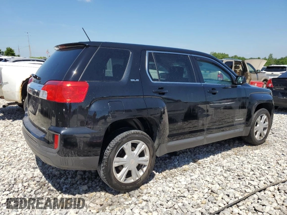 2017 GMC Terrain SLE with VIN 2GKFLSEK1H6297293, listed as a Copart auction lot 59229444 with 107,719 mi miles and Salvage Title. Bid and sale history available at DreamBid. Image 3.