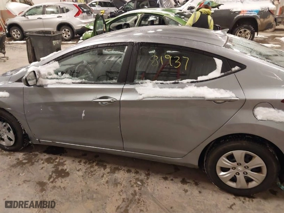 2016 Hyundai Elantra SE with VIN 5NPDH4AE6GH758014, listed as a IAAI auction lot 41381937 with 46,184 mi miles. Bid and sale history available at carsss.com. Image 14.
