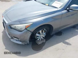 2014 Infiniti Q50 Premium with VIN JN1BV7AP5EM675859, listed as a IAAI auction lot 42031960 with 110,149 mi miles. Bid and sale history available at carsss.com. Image 6.