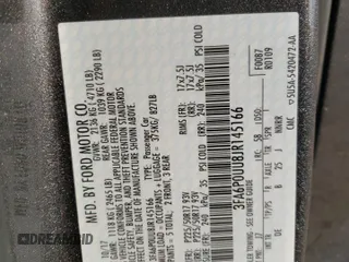 2018 Ford Fusion Hybrid S with VIN 3FA6P0UU8JR145166, listed as a Copart auction lot 71016294 with 54,817 mi miles and Salvage Title. Bid and sale history available at carsss.com. Image 12.