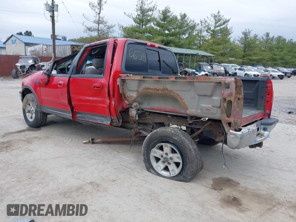 2002 Ford F-150 XLT with VIN 1FTRW08652KE36655, listed as a IAAI auction lot 41908256 with 1 mi miles. Bid and sale history available at carsss.com. Image 3.