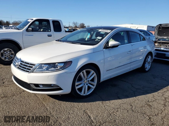 2014 Volkswagen CC Lux with VIN WVWRP7AN6EE528612, listed as a Copart auction lot 84805884 with 92,024 mi miles and Salvage Title. Bid and sale history available at carsss.com. Image 1.