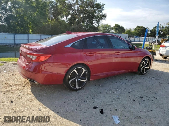 2019 Honda Accord Sport with VIN 1HGCV1F38KA020985, listed as a Copart auction lot 61280645 with 111,281 mi miles and Non repairable. Bid and sale history available at DreamBid. Image 3.