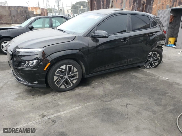 2022 Hyundai Kona Electric Limited with VIN KM8K53AG2NU157337, listed as a Copart auction lot 85951694 with 62,285 mi miles and Salvage Title. Bid and sale history available at carsss.com. Image 1.