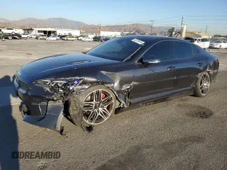 2022 Kia Stinger GT1 with VIN KNAE45LCXN6106633, listed as a Copart auction lot 82235434 with 72,786 mi miles and Salvage Title. Bid and sale history available at DreamBid. Image 1.