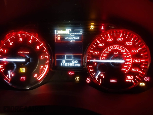 2017 Subaru WRX Premium with VIN JF1VA1E62H9819269, listed as a IAAI auction lot 41103707 with 112,395 mi miles and . Bid and sale history available at DreamBid. Image 7.