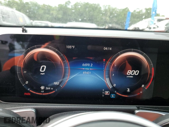 2021 Mercedes-Benz GLB 250 с VIN W1N4M4GB7MW130566, выставлен на аукционе Copart как лот 58500295 с пробегом 49 401 миль миль и Списание • Salvage title. История ставок и продаж доступна на DreamBid. Изображение 9.