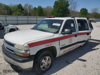 2001 Chevrolet Tahoe LS with VIN 1GNEK13TX1J213584, listed as a Copart auction lot 52725075 with 177,846 mi miles and Salvage Title. Bid and sale history available at carsss.com. Image 1.