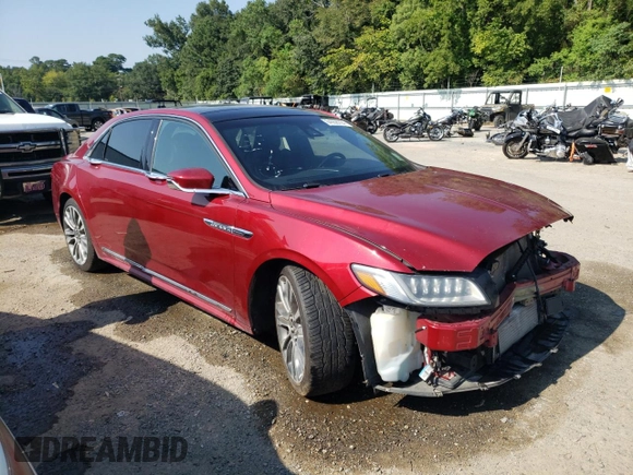 2017 Lincoln Continental Reserve with VIN 1LN6L9NC2H5610615, listed as a Copart auction lot 64958794 with 88,520 mi miles and Salvage Title. Bid and sale history available at carsss.com. Image 4.
