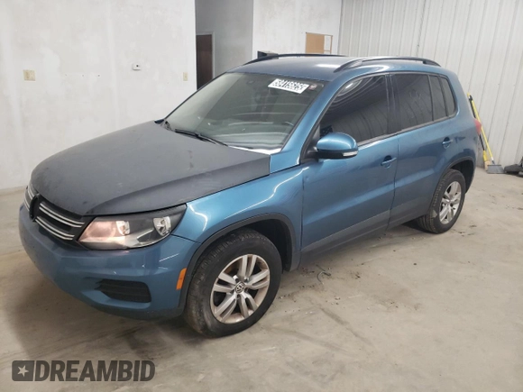 2017 Volkswagen Tiguan S with VIN WVGBV7AX8HW501835, listed as a Copart auction lot 58415625 with 117,017 mi miles and Clean title. Bid and sale history available at DreamBid. Image 1.