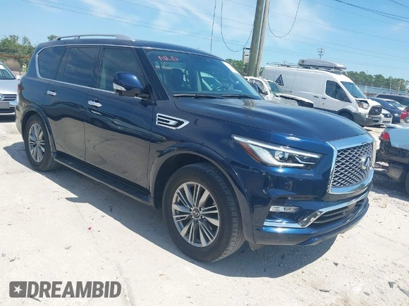 2021 Infiniti QX80 Premium Select with VIN JN8AZ2AF1M9720874, listed as a IAAI auction lot 41930573 with 41,169 mi miles and . Bid and sale history available at DreamBid. Image 1.