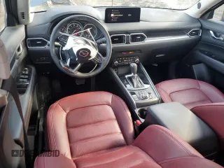 2023 Mazda CX-5 S Carbon Edition with VIN JM3KFBCM6P0223680, listed as a Copart auction lot 48128735 with 21,499 mi miles and Salvage Title. Bid and sale history available at carsss.com. Image 8.