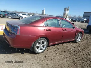 2007 Mitsubishi Galant GTS with VIN 4A3AB56S97E077254, listed as a Copart auction lot 46622325 with 206,331 mi miles and Salvage Title. Bid and sale history available at carsss.com. Image 3.