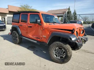 2019 Jeep Wrangler Unlimited Sport S with VIN 1C4HJXDGXKW557241, listed as a Copart auction lot 52485164 with 59,798 mi miles and Salvage title. Bid and sale history available at DreamBid. Image 4.